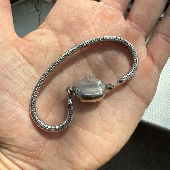 Vintage Hamilton Ladies Cocktail Watch 10k Rolled Gold Bezel Mechanical WORKS - Picture 2 of 8